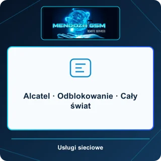 Alcatel · Odblokowanie · Cały świat