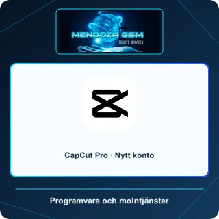 CapCut Pro · Nytt konto