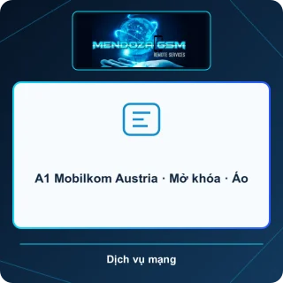 A1 Mobilkom Austria · Mở khóa · Áo