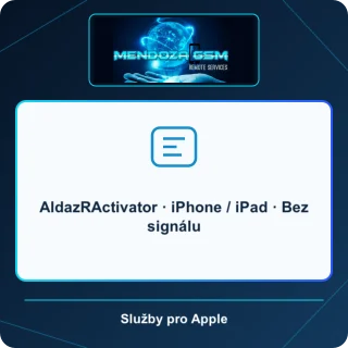 AldazRActivator · iPhone / iPad · Bez signálu