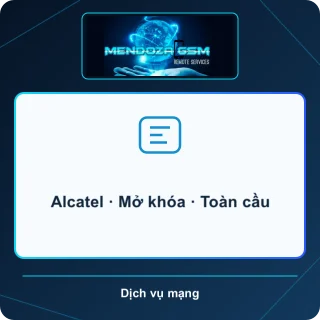 Alcatel · Mở khóa · Toàn cầu